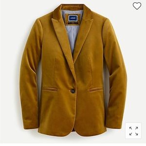 NWT J. Crew Velvet Parke Blazer